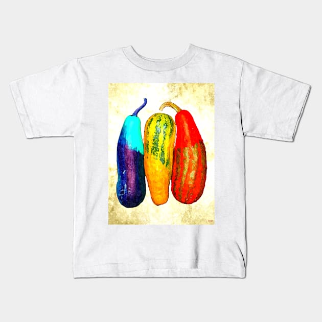 Ornamental Gourd Kids T-Shirt by danieljanda